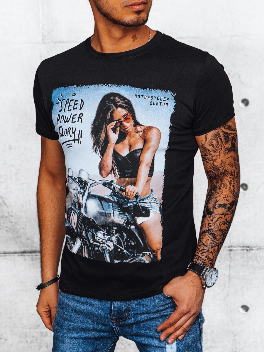 Herren T-Shirt Mit Aufdruck – Kurzarm, Rundhals,  Produktbild-Vorschau 8