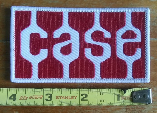 CASE LOGO ~ TRACTOR Farming Hat Jacket Vest Sew On Embroidered PATCH - Picture 4 of 6