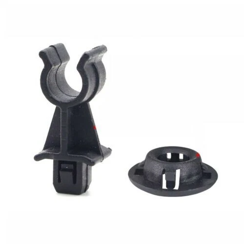 1 Set(2Pcs) Car Hood Prop Rod Support Clamp Grommet Clips For Nissan
