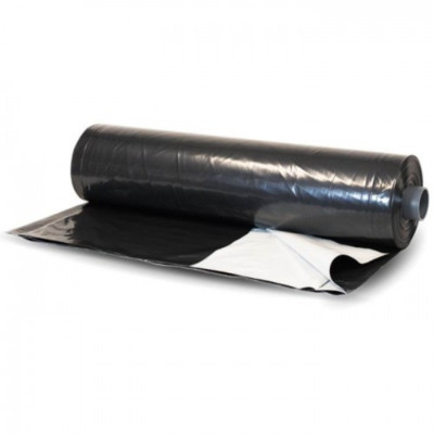 Silage Tarp 5 mil Black/White Plastic Sheeting - Choose Your Size