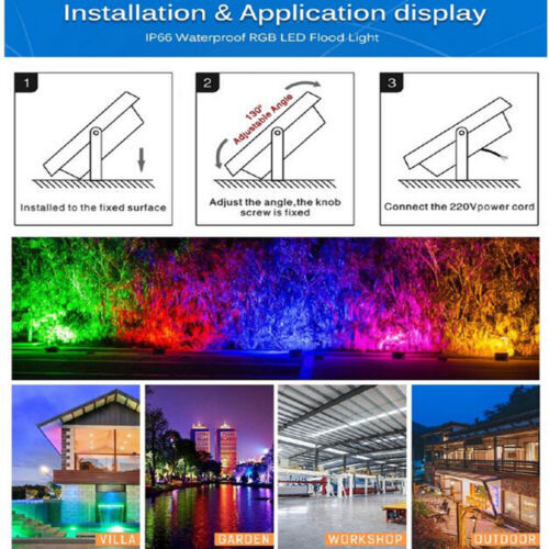 200W 48 LED Wall Washer Lights Bar RGB Floodlight Stage Party Disco Lighting - Picture 10 of 21
