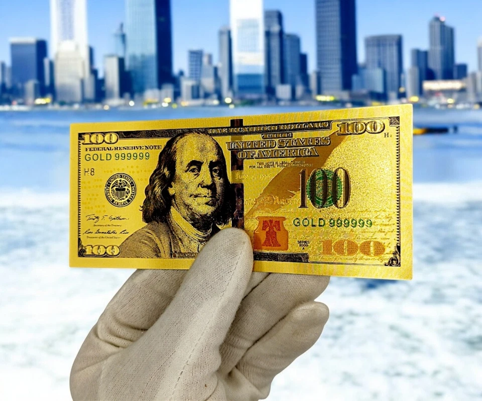 Gold-Plated $100 Collectible USA PVC Banknote – Benjamin Franklin Edition - Image 2 of 4