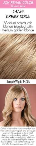 EASIPART by JON RENAU, REMY Human Hair Topper, 8", 12" or 18" Length, ALL COLORS - 第 25/47 張圖片