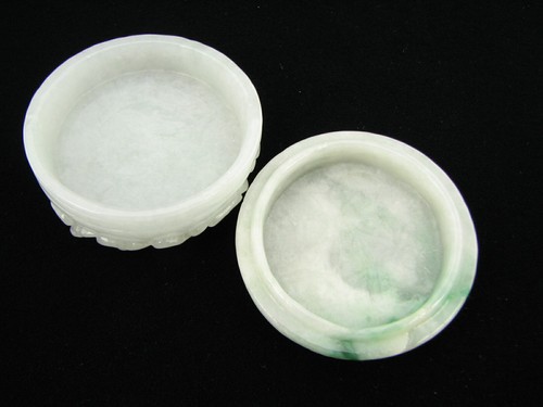 Genuine Natural Variegated Jade container Dragon #558 - Picture 4 of 7