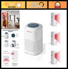 Outdoor Motion Sensor Dog Barking Alarm - 3 Detectors + 1 Receiver, Home Securit