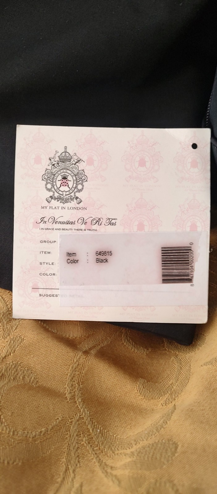 My Flat In London 48 Charles Street Jan Haedrich Timepiece Purse. NWT