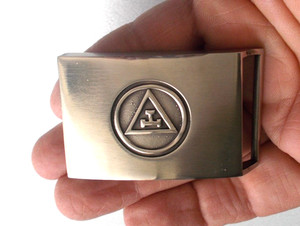 Royal Arch Masonic Triple Tau Belt Buckle