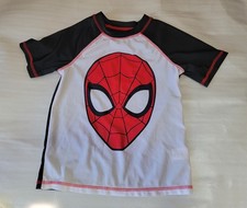 Marvel Kids Spider-Man Summer Swim Shirt Top Boys Size Small