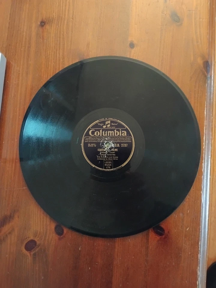78 RPM FRANK SINATRA GOODNIGHT IRENE / MY BLUE HEAVEN 1950 COLUMBIA D.B.2737 - Image 2 of 3