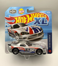 Hot Wheels XL 2008 Dodge Viper SRT10 ACR 1:43 Silver Diecast Unopened