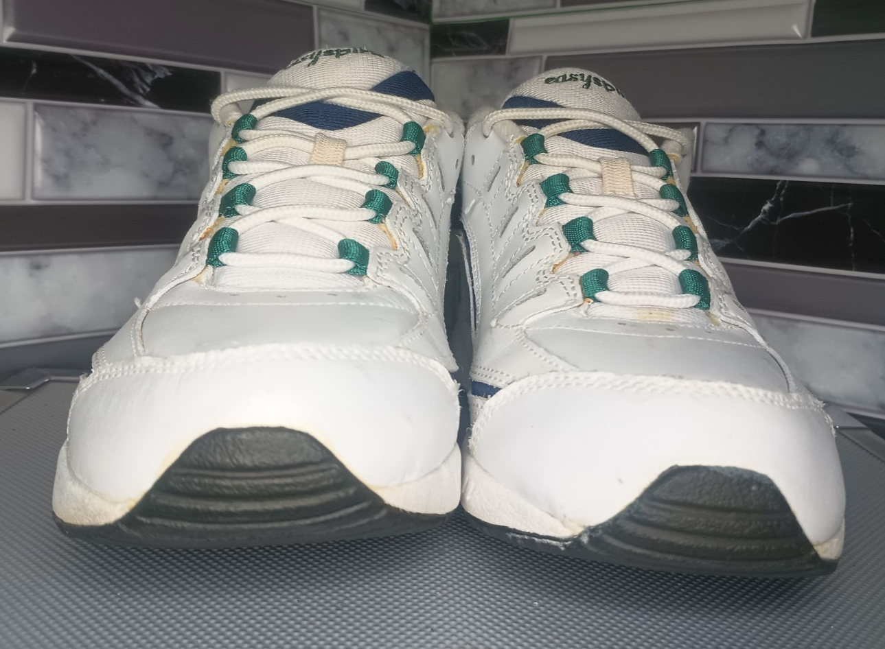 SAOLA Scarpe Easy Spirit Uomo 9 M Romy Sneakers Basse Sportive Bianco Pelle Stringate