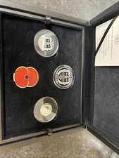 2025 RBL Remembrance Poppy Silver Proof Sovereign Set – 995 Edition, Box & COA
