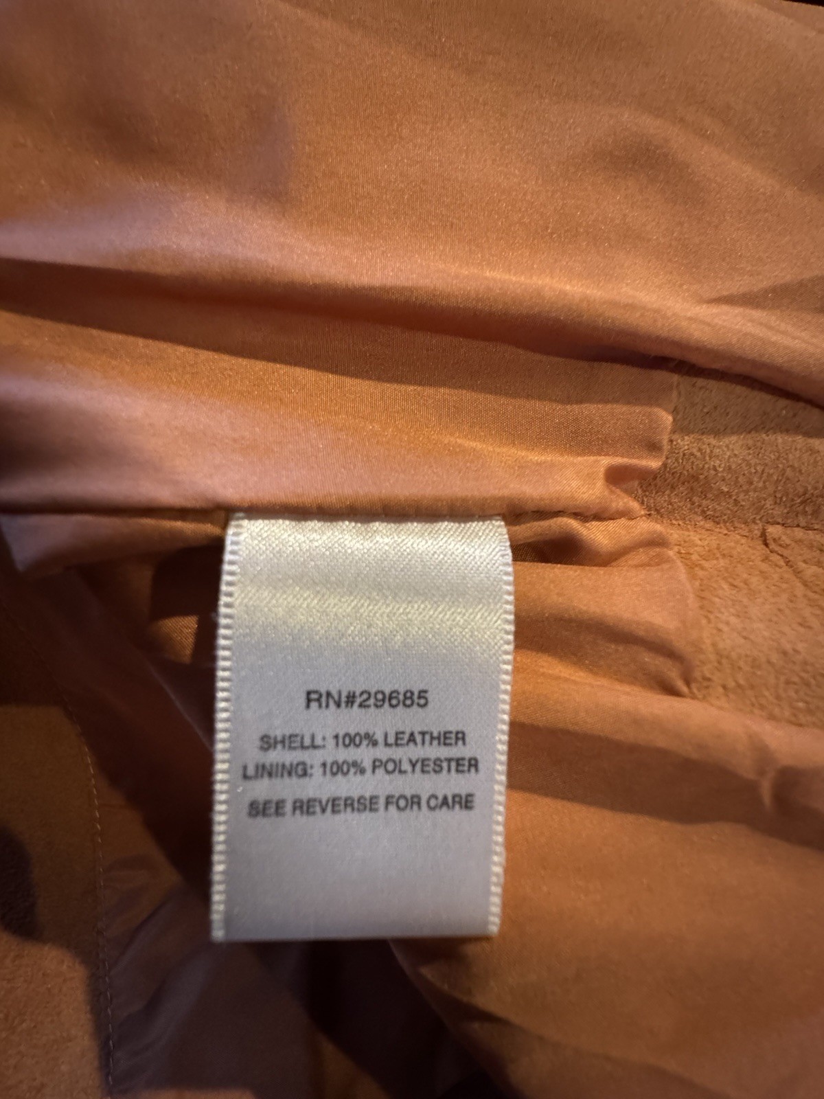 Pendleton Burnt Orange Suede Jacket Coat Size 1X … - image 7