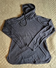 Columbia Women's M Omni-wick Gray Lightweight Hoodie Cowl Longsleeve