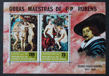 Equatorial Guinea: Mi. Block No. 78 "Famous Painters - P. P. Rubens" 1973, MNH