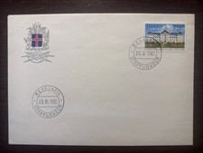 ISLANDIA FDC OKŁADKA 1980 ROK UNIWERSYTECKI SZPITAL MEDYCZNY ZNACZKI