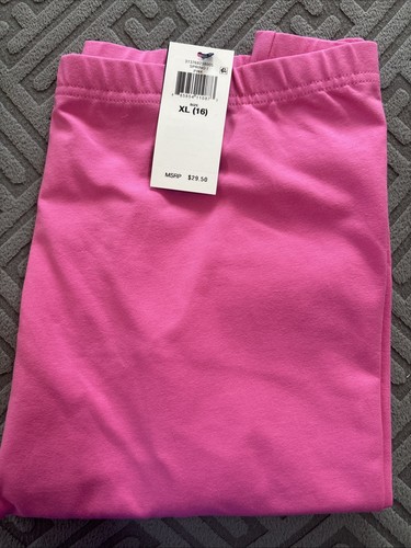 Polo Ralph Lauren Big Girl's Spring Pink Stretch Jersey Legging Size XL 16 NWT - Picture 4 of 5
