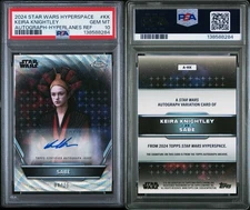 2025 Topps Star Wars Hyperspace Sabe A-KK Auto 04/25 Keira Knightley PSA 10