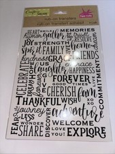 Crafter's Square Rub-on Transfers Memories Craft New In Package