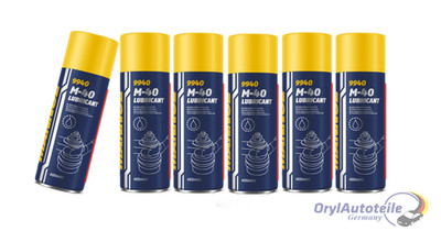 6x 400 mL Mannol 9940 Rostlöser M-40 Kriech Multifunktions und Universales Öl