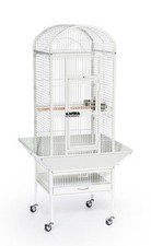 Prevue pet Small Dome Top Cage Chalk White