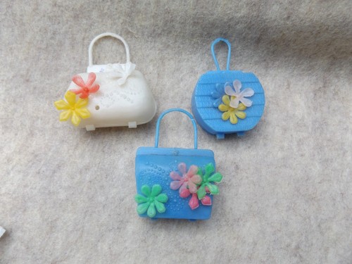 Vintage Barbie Clone Floral Handtasche Handtasche x 3