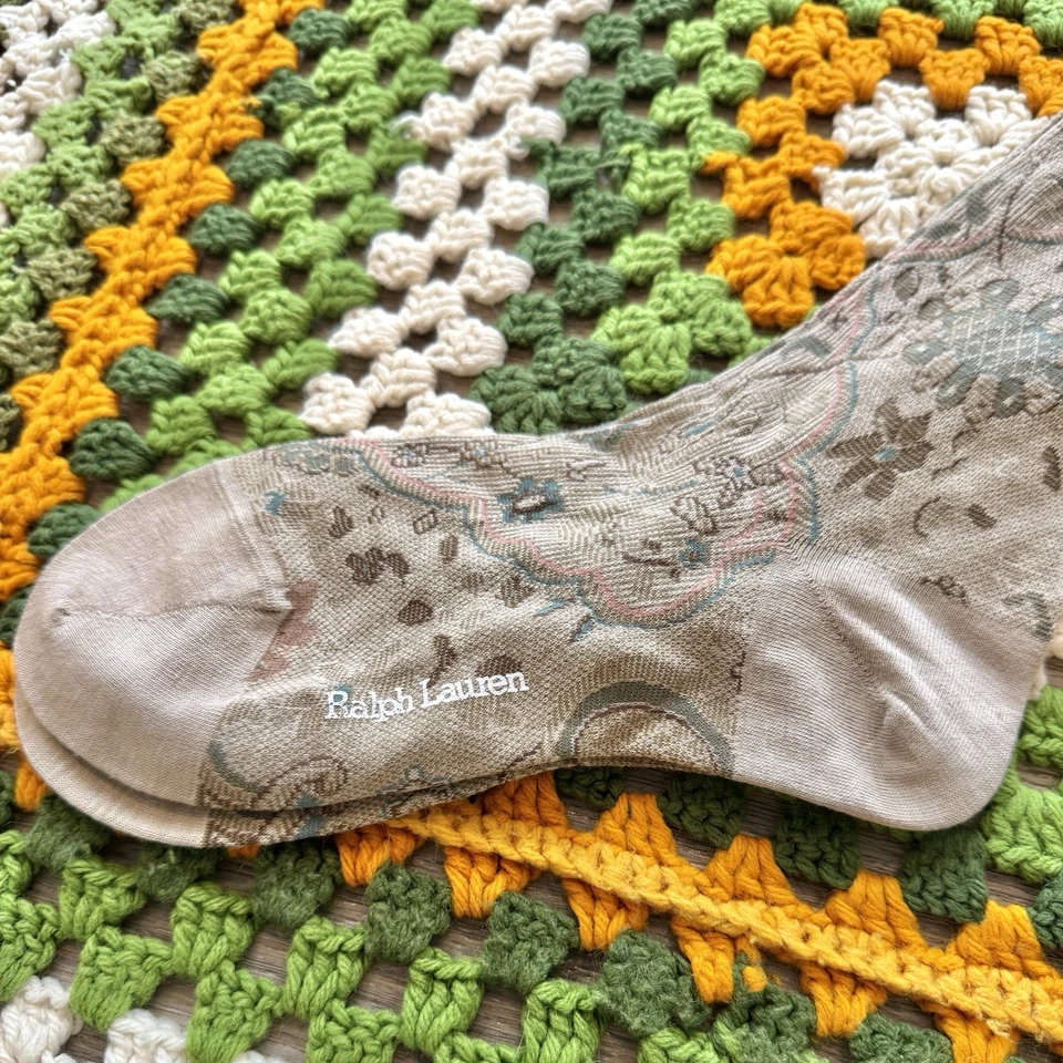 NUEVO Calcetines de vestir vintage Polo Ralph Lauren para hombre algodón Pima talla única 10-13 nuevos con etiquetas Foto 3 de 4