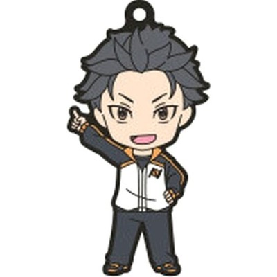 Subaru Natsuki Re:Zero Nendoroid Plus Kapsel Gummi Schlüsselanhänger Japan O3567