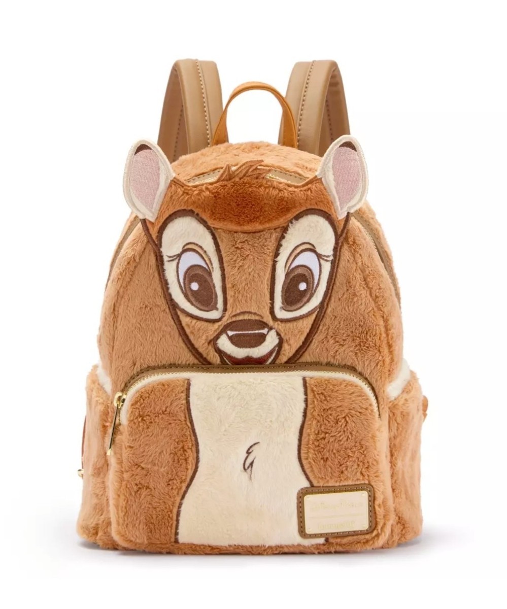 Loungefly Disney Parks Bambi Pastel Faux Fur Plush Mini 