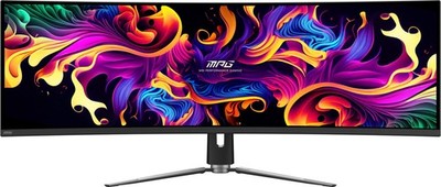 MSI MPG 491CQPS QD-OLED 49'' DQHD Curved Gaming Monitor, 144Hz/0.03ms HDR 400