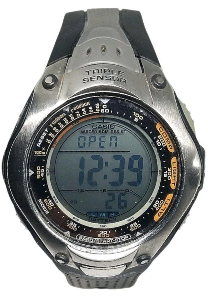 Casio Pro Trek PRG-70 Triple Sensor Reloj Solar Pathfinder 2872 Foto 2 de 4