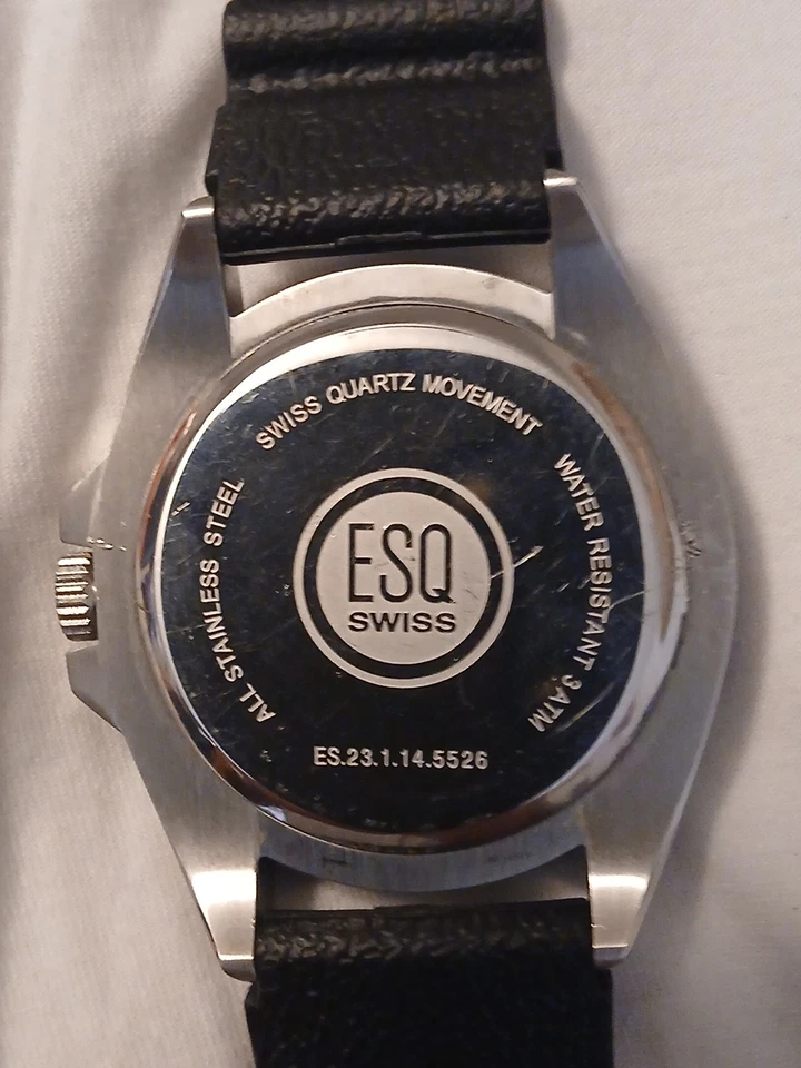 ESQ by Movado Swiss 23.1.14.5526 All Steel / Rubber 42mm Men's Watch - Image 3 of 4