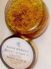 All Natural/Vegan Brown sugar + Vanilla Sugar Creamy Scrub made in USA