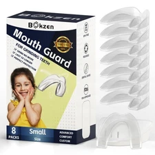 Kids Mouth Guard for Teeth Grinding,Pack of 8, Comfortable Custom Dental Guar...