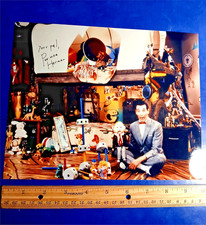 Pee Wee Herman signed 8x10 Photo autograph Picture on floor w/ toys & profile