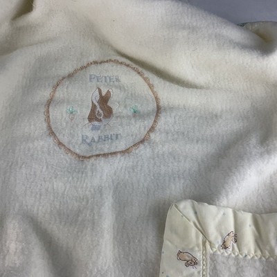 Beatrix Potter Peter Rabbit Quiltex Original Baby Blanket Fleece Bedding