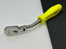 🇺🇸 Snap-on USA FHOF80 RARE 3/8” Drive Offset Flex Hi-Viz Hard Handle Ratchet