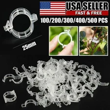 100-500Pcs 25mm Garden Plant Support Clips Tomato and Veggie Trellis Twine / .