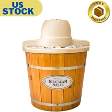 Electric Ice Cream Maker - Old Fashioned Soft Serve Ice Cream Machine