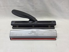 ACCO Black Commercial Office Heavy Metal 3 Hole Punch Made in USA & a Click