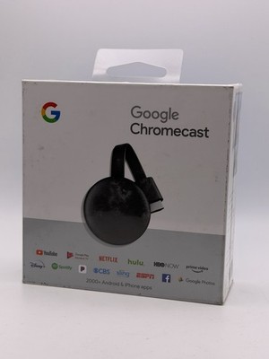 Google Chromecast (3rd Generation) Charcoal BRAND NEW SEALED