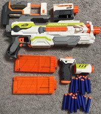Nerf modulus blaster w/ attachments darts magazines 12 round 2 