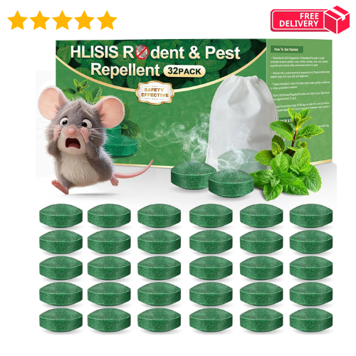 Mouse Rodent Repellent, 32 Pack Peppermint Oil to Repel Mice and Rats– Works for