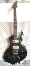 Chitarra rara GrassRoots G-A-68 Gazette Aoi Custom Mod Black Floyd Rose ESP Vkei