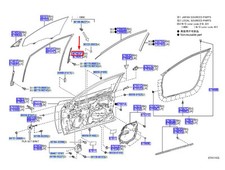 Porte arrière et accessoires Toyota CAMRY