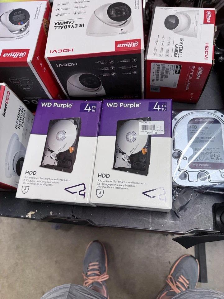 (3) Disco duro Western Digital púrpura 4 TB, interno, 5400 rpm, 3,5 pulgadas (WD40PURX) Foto 2 de 2