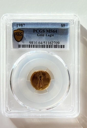 U.S. Mint 1987 $5 Gold Eagle PCGS MS64 Gold Coin 9810.64/51162709