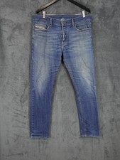 Diesel Jeans Mens W36 L30 Blue D Luster Slim Tapered Stretch Denim Casual Y2K