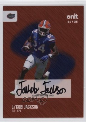 2025 Florida Gators Signature Series Team Color /25 Ja'Kobi Jackson Auto 1t1d