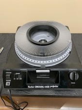 Kodak Carousel 4400 Slide Projector with Lens, Remote, Carousel Teated